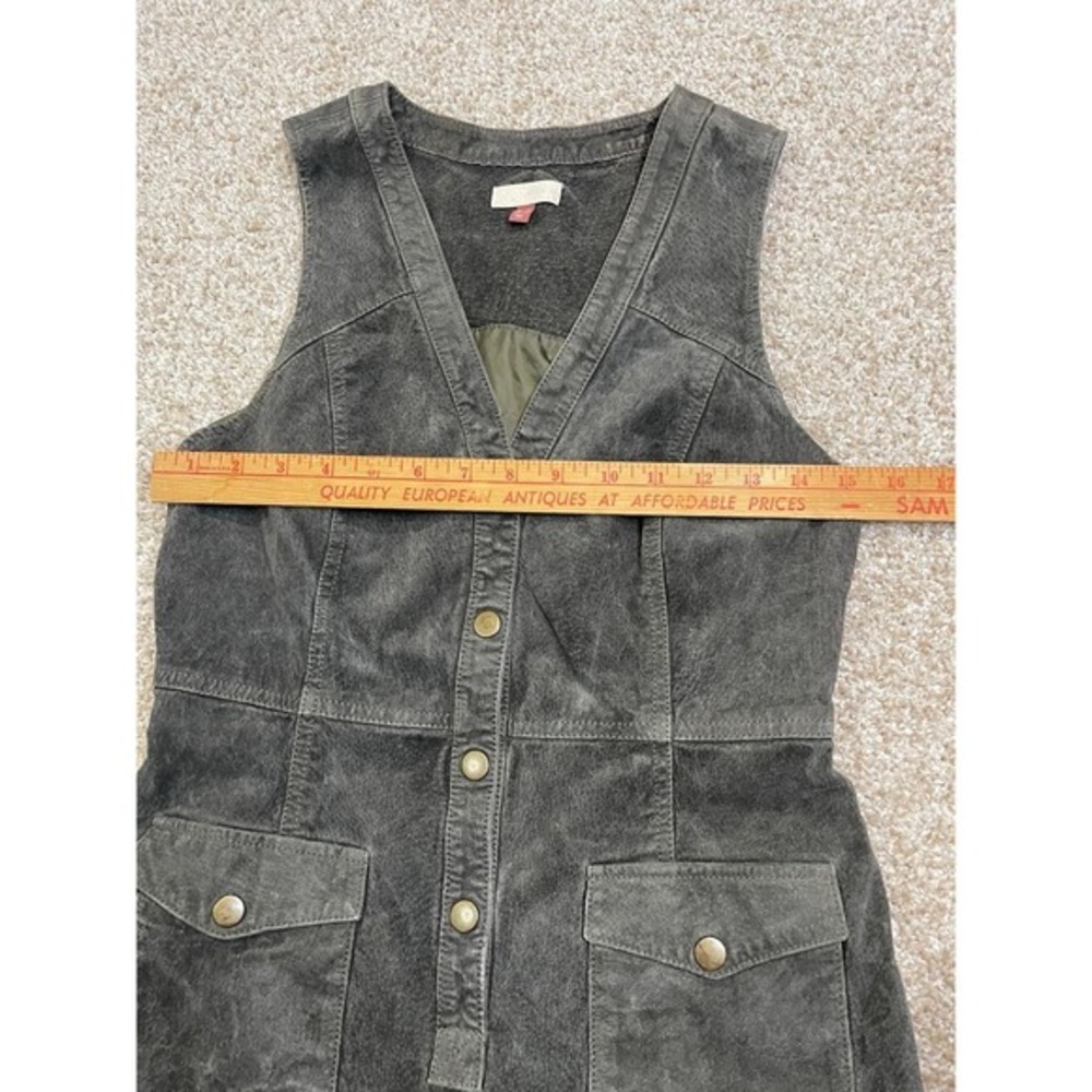 NWT Anthropologie Pilcro Coated Crewneck Green GrayDress, US6, EU38 - Picture 7 of 12